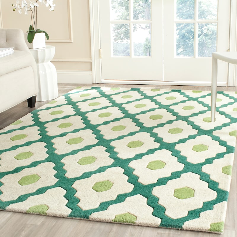 SAFAVIEH Handmade Chatham Sutapa Modern Moroccan Wool Rug