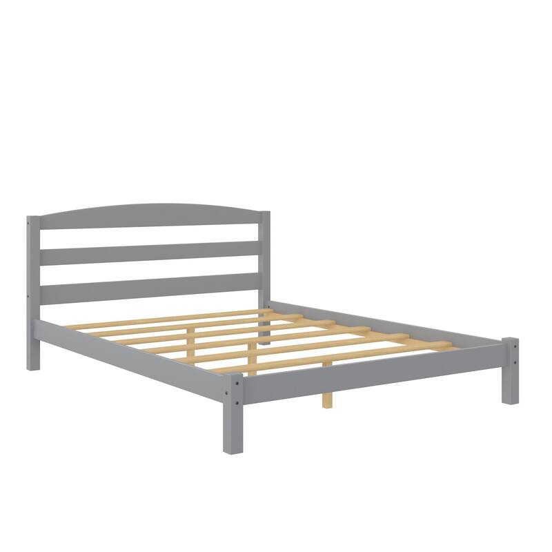 Avenue Greene Mahoe Wood Platform Bed - Gray - Full
