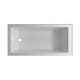preview thumbnail 59 of 64, Fine Fixtures Tile-In White Fiberglass/Acrylic Soaking Bathtub with Built-in Tile Flange