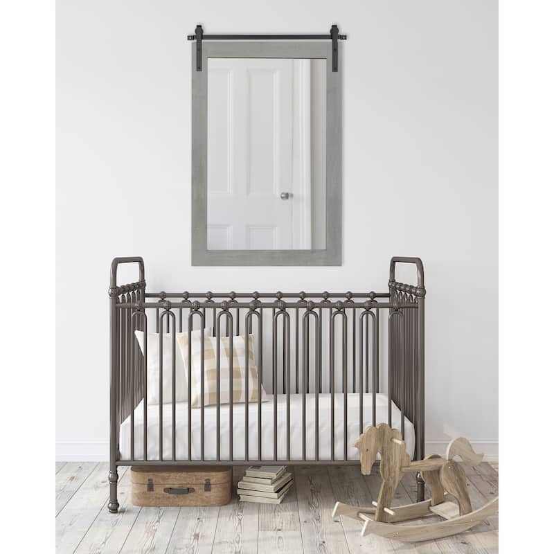 Kate and Laurel Cates Rustic Rectangular Wall Mirror