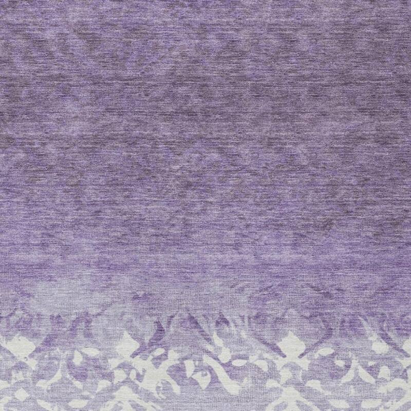 HomeRoots Damask Transitional Rectangle Outdoor Rug