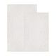 preview thumbnail 9 of 23, Superior Ceton Geometric Washable Bath Rug, Set of 2 Large - White