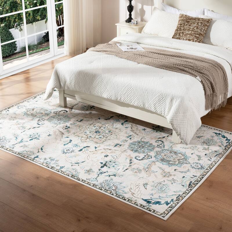 Soft and Non-Slip Machine-Washable Foldable Multi-Use Area Rug