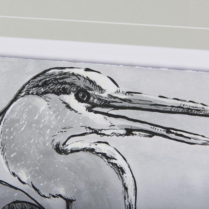 Bird Portrait Sketch I Framed Art Print