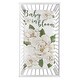 preview thumbnail 2 of 2, Boho Flower Floral Girl Photo Op Fitted Crib Sheet Ivory Shabby Chic Bohemian Watercolor Garden Wildflower Nature Modern Beige