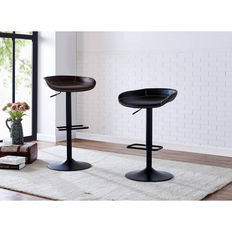 NPD Furniture Rogue Faux Leather Gaslift Bar Stool