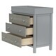preview thumbnail 8 of 18, 3 Pieces Nursery Sets,Baby Crib and Changer Dreeser with Removable Changing Tray
