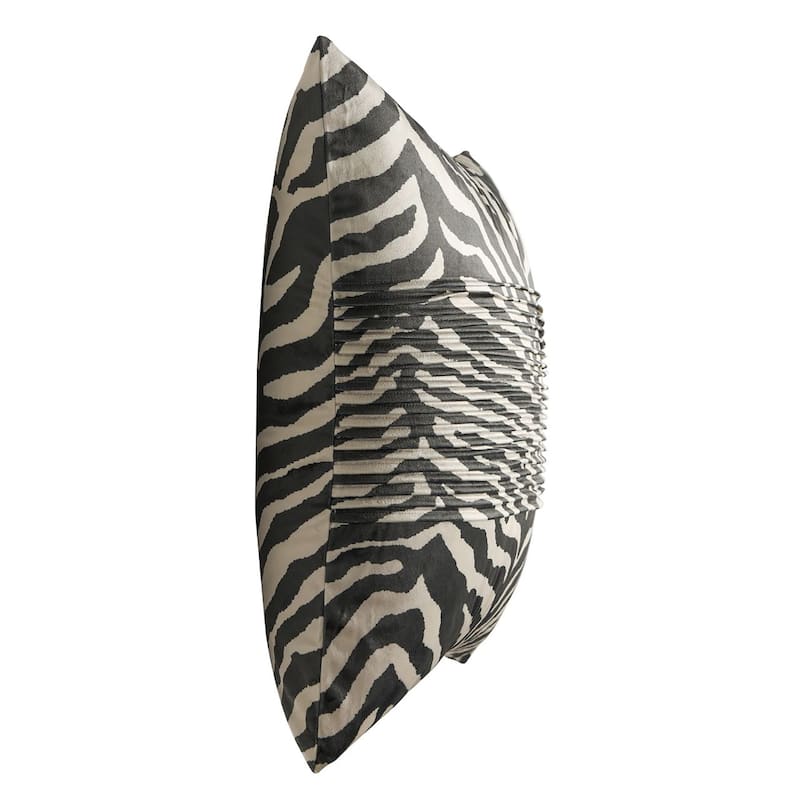 StyleCraft Dann Foley - Tuxedo - Velvet Tux Pleat Pillow