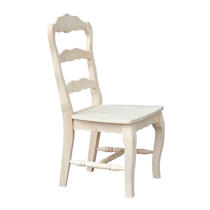 International Concepts Solid Wood Versailles Side Chairs - Set of 2