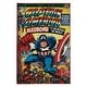 preview thumbnail 2 of 3, Licensed Disney Captain America Comic Book Youth Digital Printed Area Rug - 4' 6" x 6' 6"
