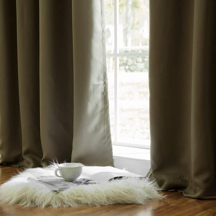 Aurora Home Extra Long Grommet Top Thermal Blackout Curtain Single Panel