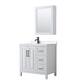 Option White / White Quartz Top / Matte Black Hardware