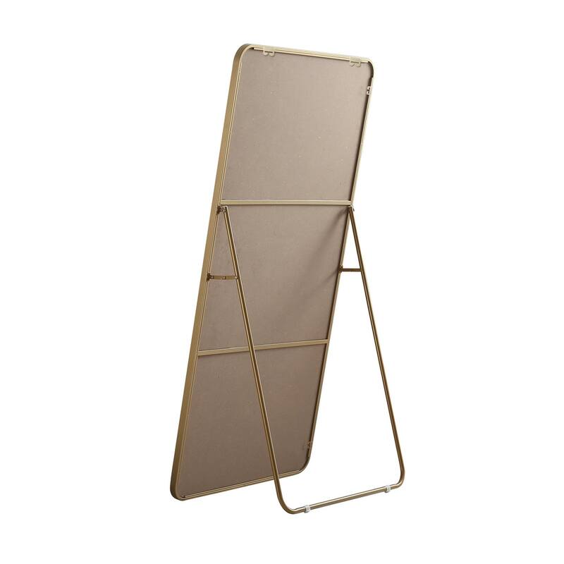 Indigo Home Soft Corner Metal Rectangle Full Length Mirror 30x60 Inch