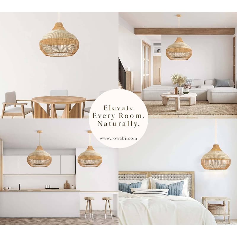 Beatrice Rattan Pendant Light