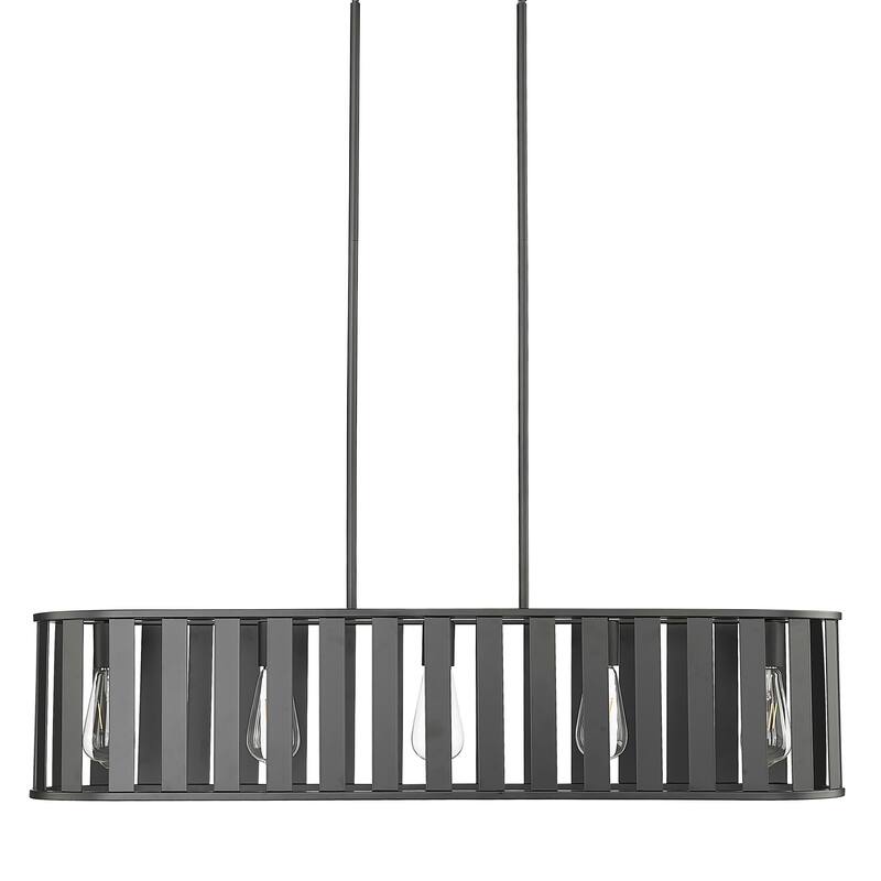 Millennium Lighting 27105 Stella 5 Light 39" Wide Linear Chandelier - Matte Black