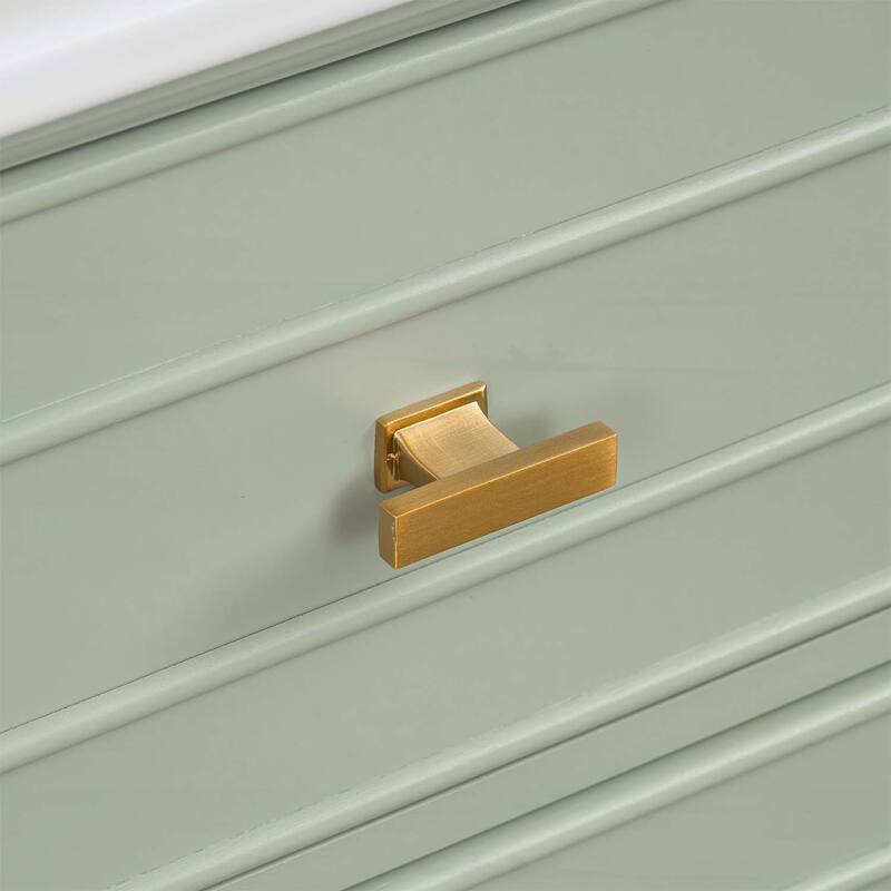 Freestanding Vanity Set with Adjustable Shelf,Tilt-Out Drawer