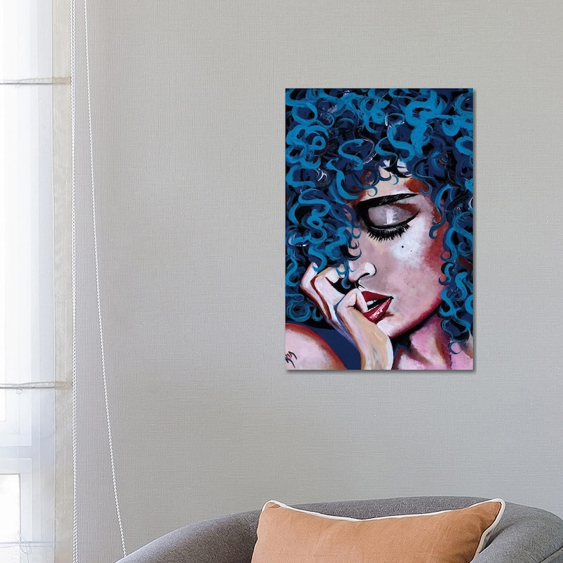 iCanvas "A Happy Woman Is A Satisfied Woman" by Artist Ria Canvas Print - 26x18x1.5
