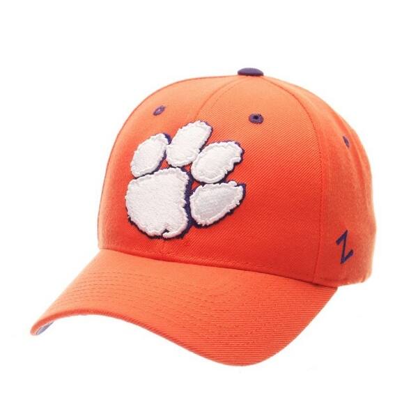 Zephyr Hats Clemson University Tigers Paw Hat Cap Ncaa College Baseball Orange