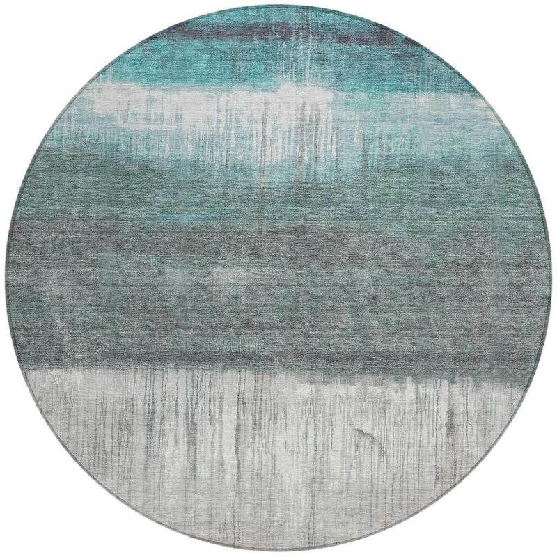 HomeRoots Abstract Transitional Rectangle Outdoor Rug