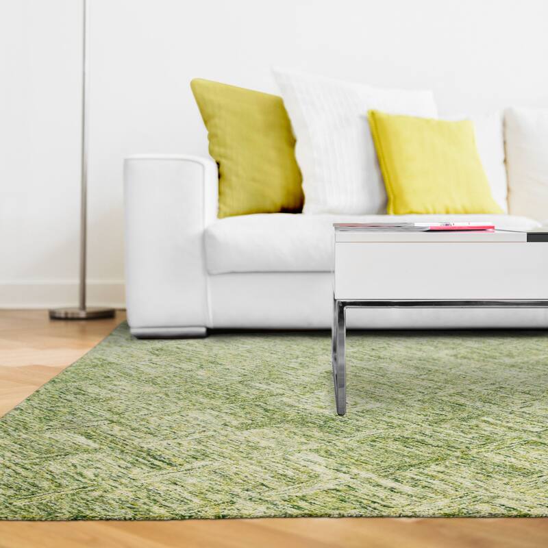 Style Haven Colorscape Handmade Loop Pile Faded Diamond Wool Rug