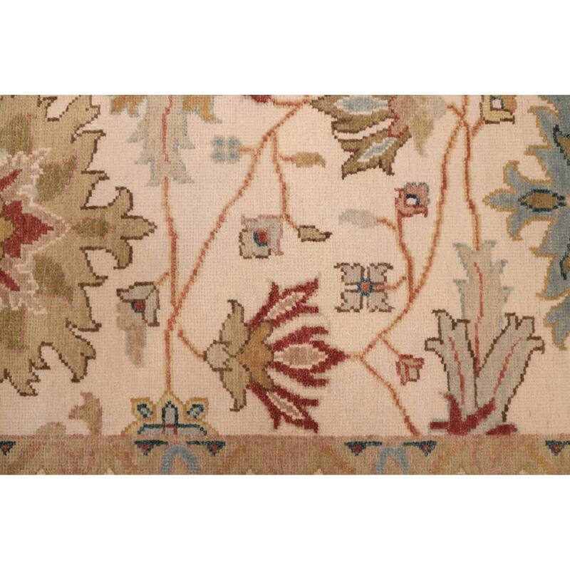 ECARPETGALLERY Hand-knotted Jules Serapi Ivory Wool Rug - 7'11 x 10'1
