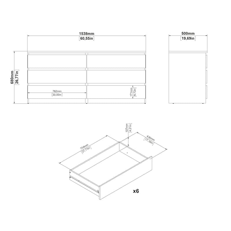 Porch & Den McKellingon 6-drawer Double Dresser