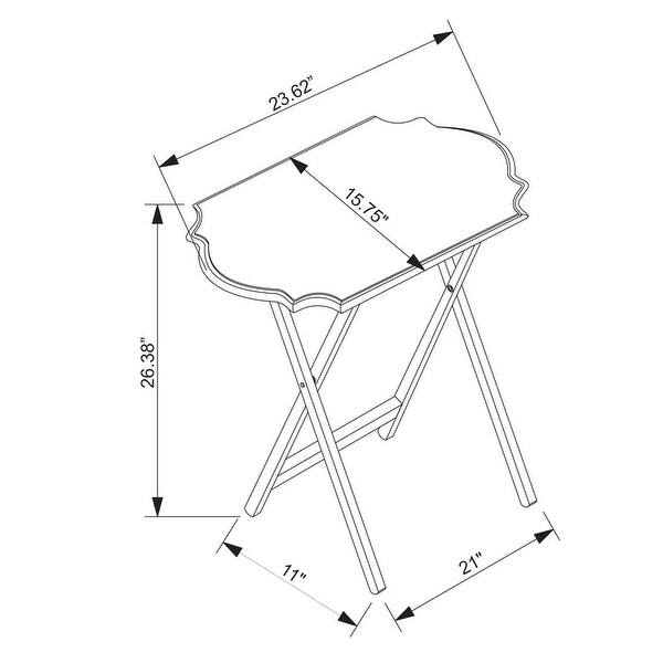 Hedda Folding Snack Tray (Set of 2) On Sale Bed Bath & Beyond
