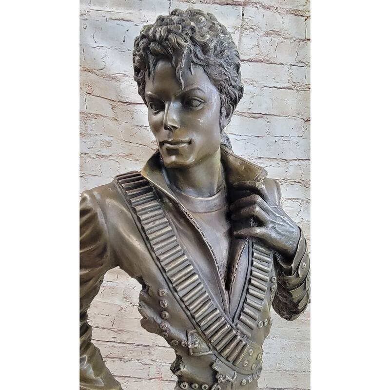 Michael Jackson Limited Edition Bronze Metal Sculpture King Of Pop By Aldo Vitaleh