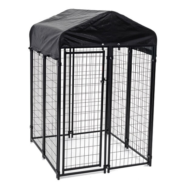 Black wire hotsell dog kennel