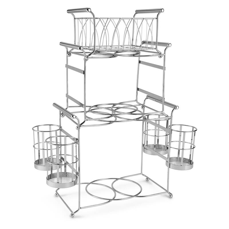 Sorbus 3 Tier Utensil Caddy - Multi-Purpose Steel Mesh Caddy