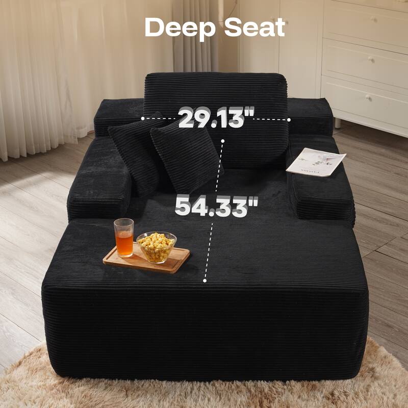 ​​OVIOS Modern Minimalist No-Assembly Living Room Set​