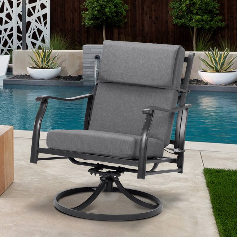 Aoodor Patio High Back Chair Cushions Set of 2