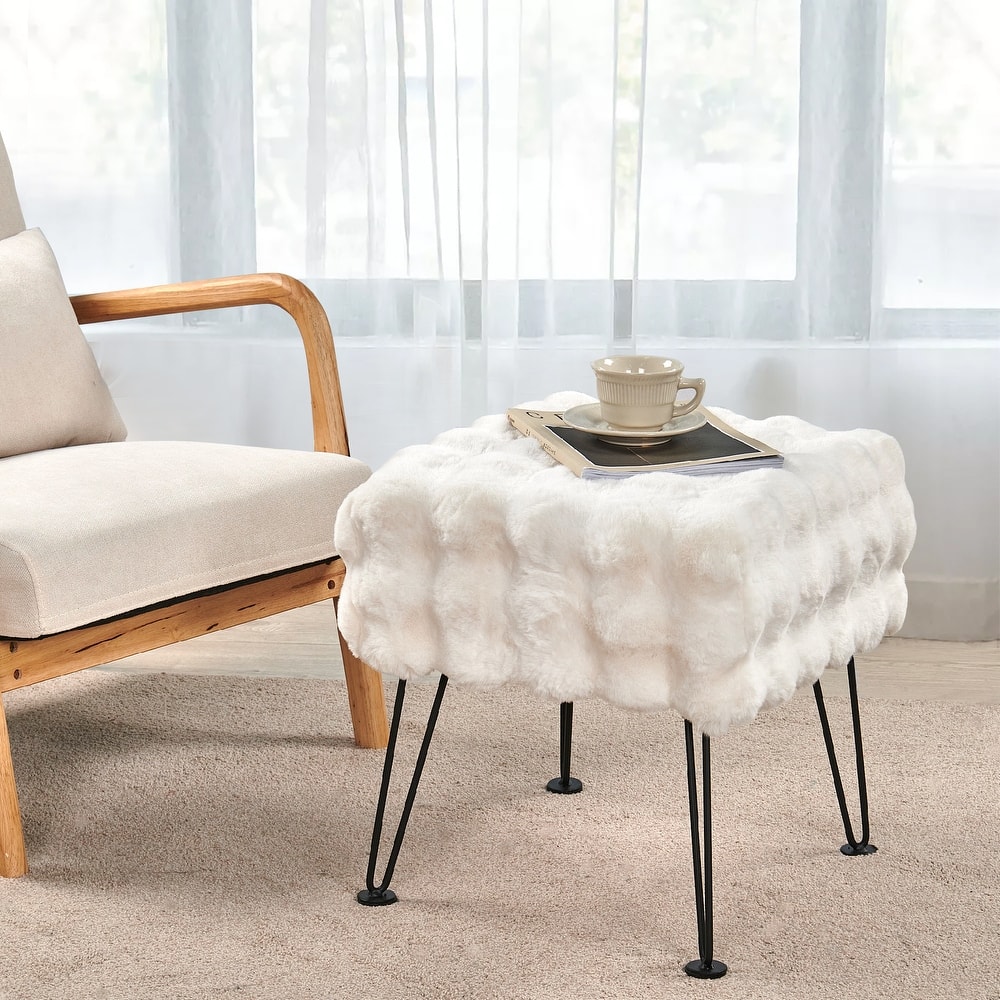 Bubble Textured Stool- 17x17x17"