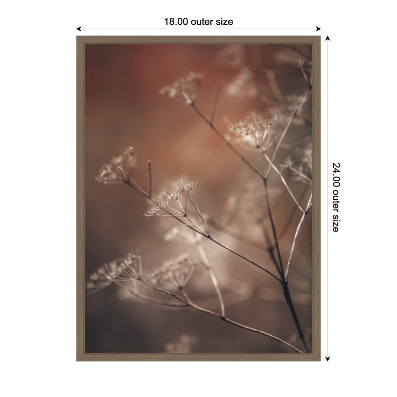 Kate and Laurel Sylvie Autumn Foliage Framed Canvas by Alicia Abla