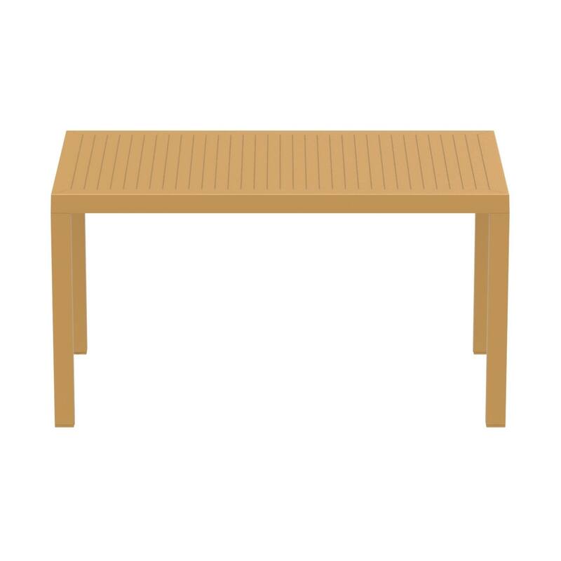 55" Teak Brown Patio Rectangular Dining Table