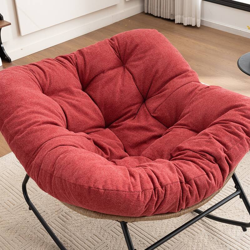 Chenille Soft Upholstered Modern Rocking Chair