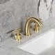 preview thumbnail 36 of 35, Kingston Brass Convergent Two-Handle 3-Hole Deck Mount Widespread Bathroom Faucet with Knurled Handle and Brass Pop-Up Drain