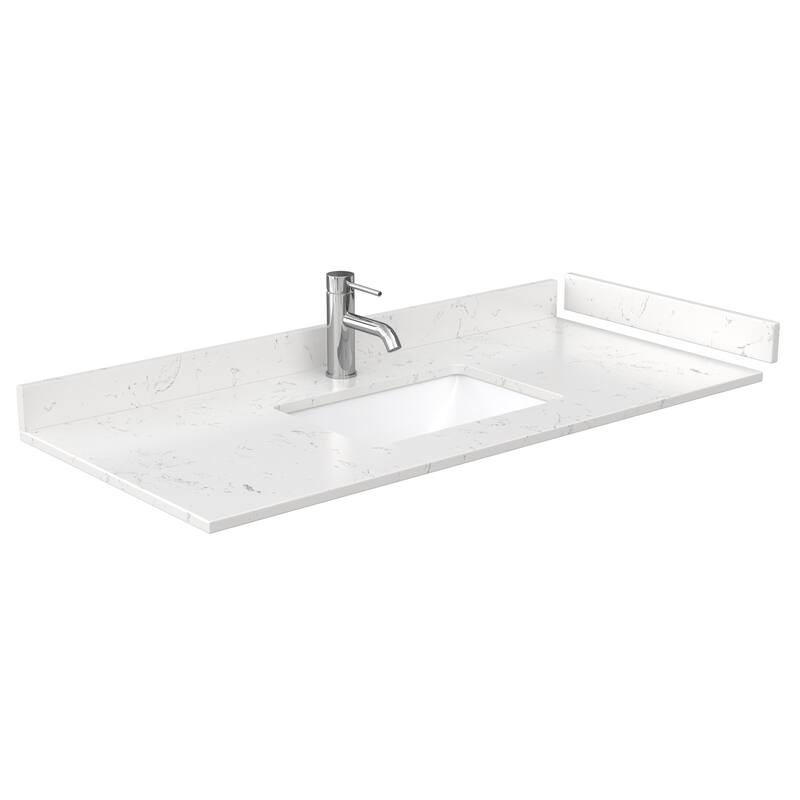 Strada 48-Inch Single Vanity Set, Cultured Marble Top