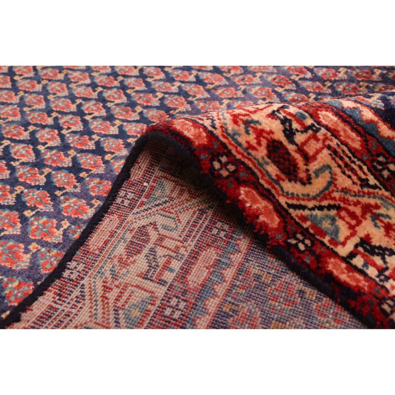 ECARPETGALLERY Hand-knotted Andelz Navy Wool Rug - 3'4 x 11'9