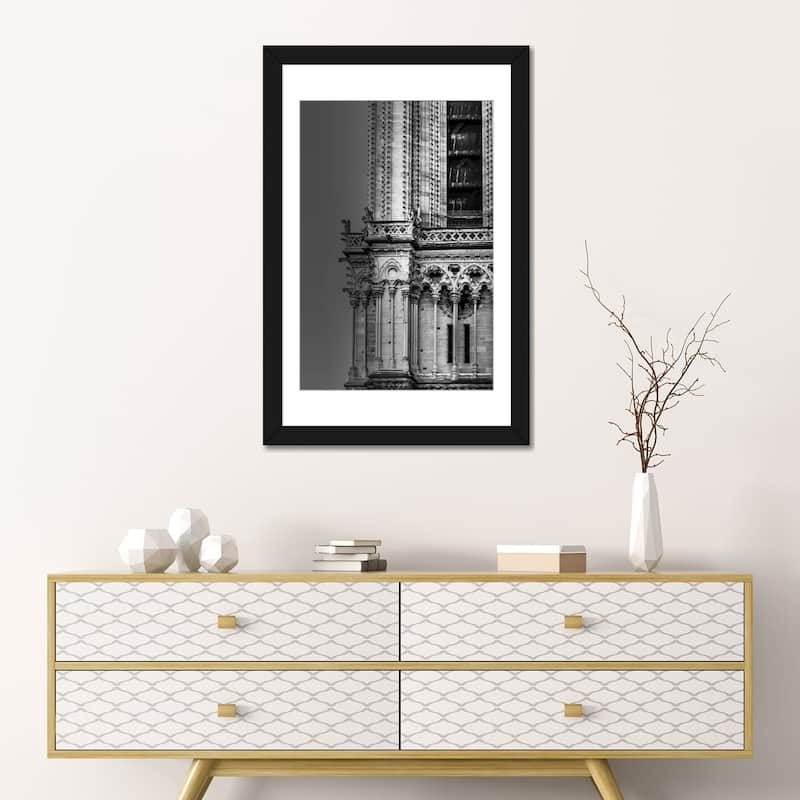 iCanvas "Paris In Black And White Notre-Dame Detail" by Alexandre Venancio PFA