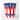 7.5" Galvanized Metal July 4th, Independence Day Flower Bucket Pail, Set of 3