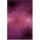 preview thumbnail 85 of 140, SAFAVIEH Handmade Soho Miyase Modern Burst New Zealand Wool Rug 2' x 3' - Purple