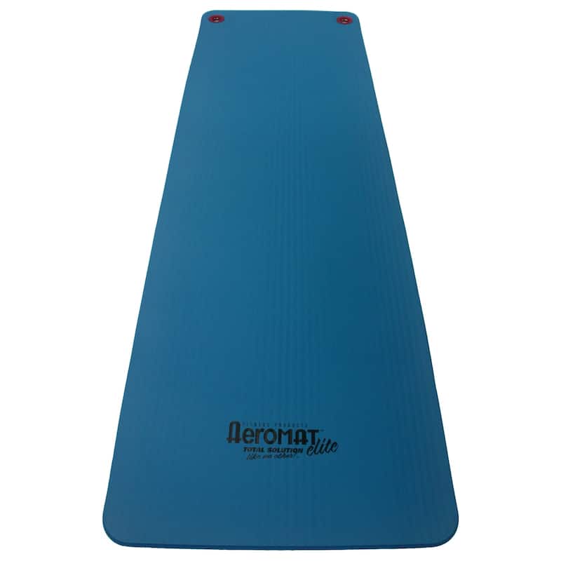 Aeromat Workout Mat with Eyelets - 72-inch Blue - 1/2" x 23" x 72"