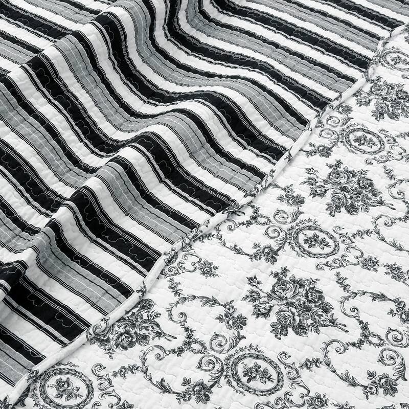 Gracewood Hollow Mekuli French Medallion 3-piece Quilt Bedding Set