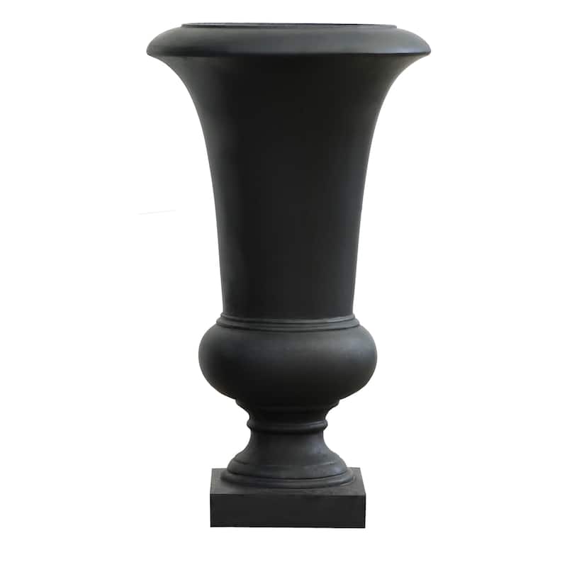 22.75" H Handmade Fiber Stone Tall Urn Planter Pot