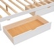 preview thumbnail 9 of 43, Full size House Bed with Two Drawers and Built-in Wardrobe for Home