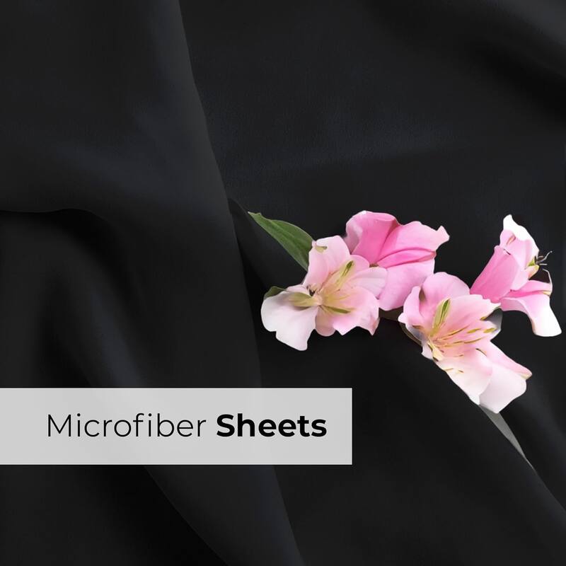 CGK Linens 6 Piece Extra Deep Pocket Microfiber Hotel Luxury Bed Sheets Set