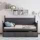preview thumbnail 2 of 16, Twin Size Stable and Classic Bed Frame Daybed with Three Drawers, No Box Spring Needed,Underbed Storage