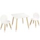 preview thumbnail 11 of 9, White Wooden Kids Toddler Multi-Activity Table and Chair Set Perfect for Child Room or Playroom or Daycare
