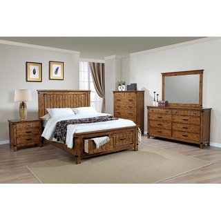 Corvallis Rustic Honey 6-piece Bedroom Set